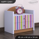 Nočna omarica Happy babies Barvne črte 30 SZN1